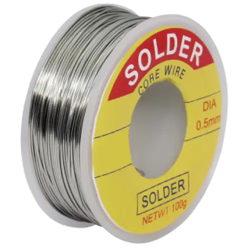 (119,50EUR pro 1kg) Lötzinn Lötdraht mit Flußmittel 0,5mm SMD 100g Sn99,3 Cu0,7 bleifrei Neu Im Sortiment